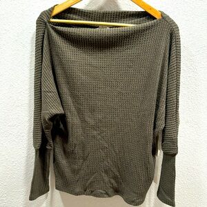 Cowl neck lightweight sweater.